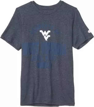 Футболка Champion College Kids West Virginia Mountaineers Field Day Short Sleeve Tee, цвет Marine Midnight Navy