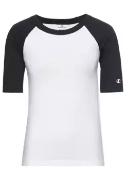 Футболка Champion "Футболка Icons Crewneck T-Shirt Slim Fit", белый