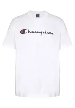 Футболка Champion "Классическая футболка с круглым вырезом с большим логотипом", белый