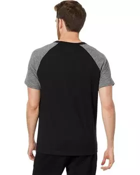 Футболка Champion Raglan Stripe Tee, цвет Black/Black/Manhattan Mist