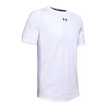 Футболка charged cotton t-shirt 'white' Under Armour, белый