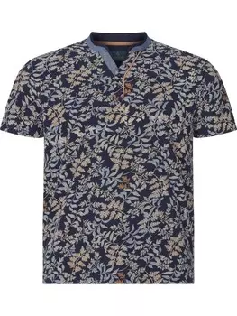 Футболка Charles Colby EARL QUINCELYN, цвет dunkelblau gemustert