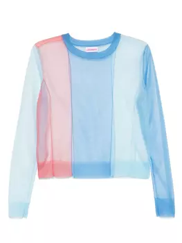Футболка Charles Jeffrey Loverboy sheer top, синий