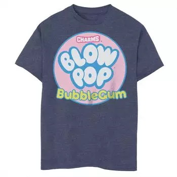 Футболка Charms Blow Pop Bubble Gum для мальчиков 8–20 лет с простым логотипом V2.0 и графикой Licensed Character