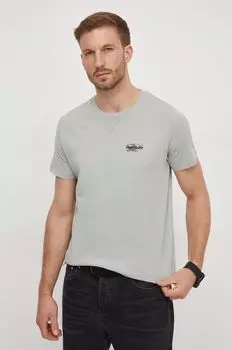Футболка CHASE из хлопка Pepe Jeans, зеленый