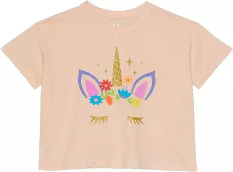 Футболка Chaser Floral Unicorn Tee, цвет Peach Parfait