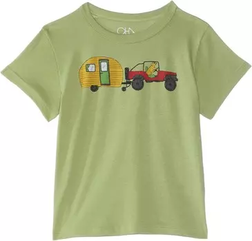 Футболка Chaser Kids Jeep Dog Tee, цвет Pale Fern