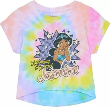 Футболка Chaser Recycled Vintage Jersey High-Low Roll Sleeve Boxy Tee, цвет Beachside Tie-Dye