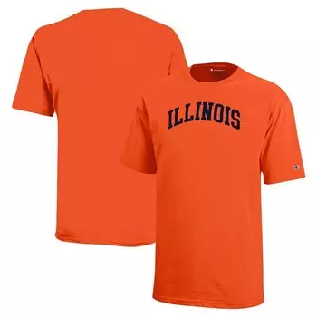 Футболка «Чемпион среди молодежи» Orange Illinois Fighting Illini Team Arch Champion, цвет Ill Orange