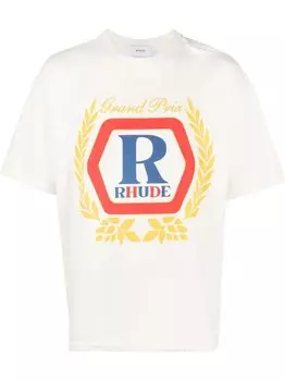 Футболка чемпионов мира Hoops в Rhude, белый