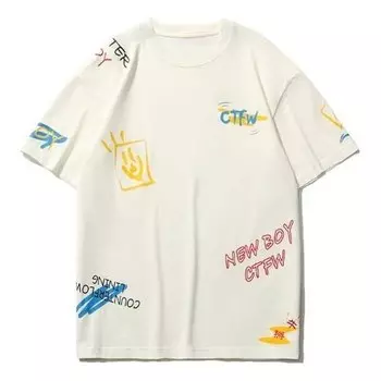 Футболка cheng feng sports fashion series тематическая печать футболка Li-Ning, белый