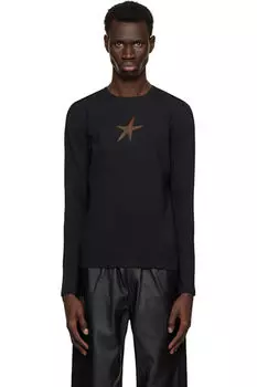 Футболка Черная Звезда Mugler