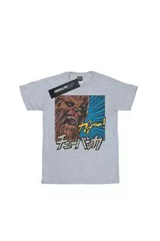 Футболка Chewbacca Roar Pop Art Star Wars, серый