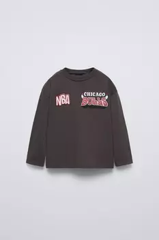 Футболка chicago bulls nba ZARA, черный