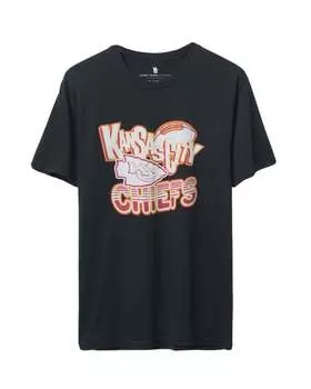 Футболка Chiefs NFL Pass Rush Junk Food Clothing, черный