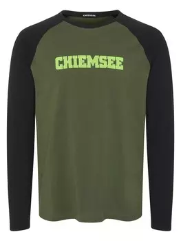 Футболка Chiemsee, неоново-зеленый/темно-зеленый