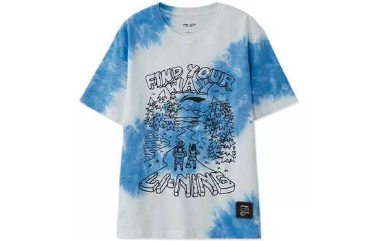 Футболка Chinatown Market X Sports Fashion Collection унисекс синего цвета Lining, синий