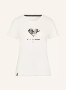 Футболка чистое сердце SALEWA, экрю