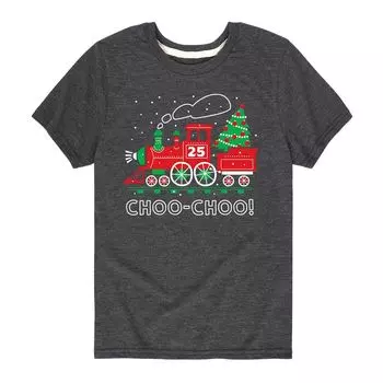 Футболка Choo Choo с рисунком рождественского поезда для мальчиков 8–20 лет Licensed Character