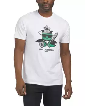 Футболка Choupette с драконом Karl Lagerfeld Paris, белый