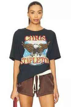 Футболка Chris stapleton eagle merch от Daydreamer, vintage black