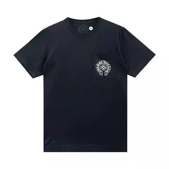 Футболка Chrome Hearts Las Vegas Exclusive Horseshoe Logo Pocket T-Shirt Black, черный