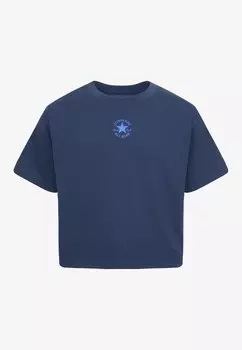 Футболка CHUCK PATCH BOXY Converse, темно-синий