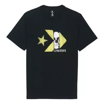 Футболка chuck taylor skull logo short sleeve t-shirt 'black' Converse, черный
