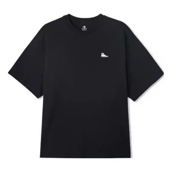 Футболка chuck taylor sneaker patch crew neck t-shirt 'black' Converse, черный