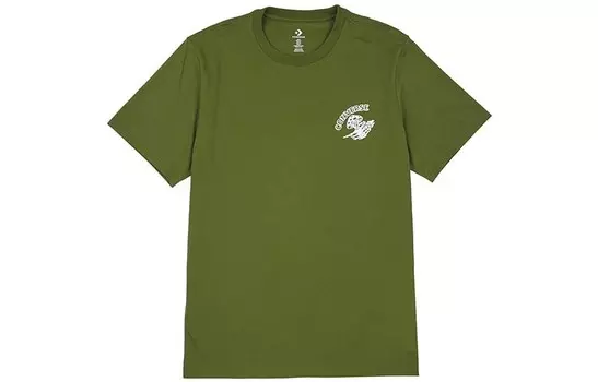 Футболка CHUCK Tour унисекс, цвет масляно-зеленый Converse, зеленый