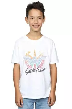 Футболка «Чудо-женщина борется за мир» DC Comics, белый