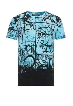Футболка Cipo & Baxx Grafitti, синий