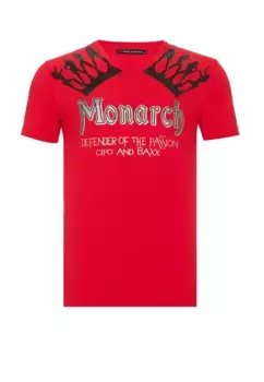 Футболка Cipo & Baxx с ярким принтом, красный