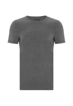 Футболка Cipo & Baxx с современным круглым вырезом, антрацит