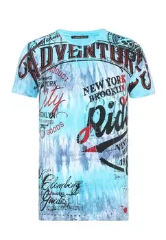 Футболка Cipo & Baxx, светло-синий