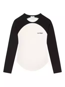 Футболка Circle Contrast Courrges, нейтральный