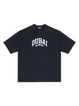 Футболка Cities Dubai средней посадки Balenciaga, черный