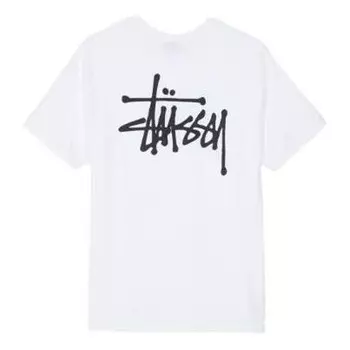 Футболка classic basic printing short sleeve 'white' Stussy, белый