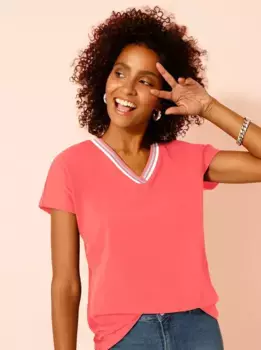 Футболка Classic Basics "Рубашка", красный