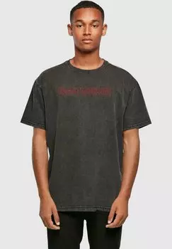 ФУТБОЛКА CLASSIC LOGO ACID WASHED HEAVY OVERSIZE Iron Maiden Merchcode