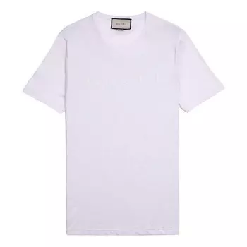 Футболка classic logo t-shirt 'white' Gucci, белый