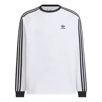Футболка classic long sleeve t-shirt asia sizing Adidas, белый