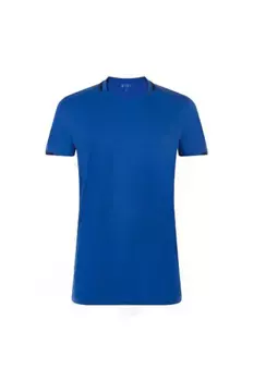 Футболка Classico с контрастным коротким рукавом SOL'S, синий