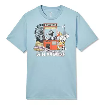 Футболка claw machine graphic tee 'blue' Converse, синий