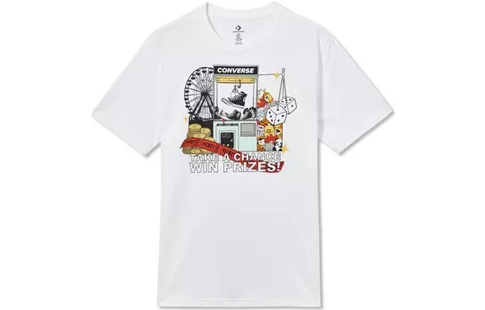 Футболка ClawMachineTee мужская белая Converse, белый