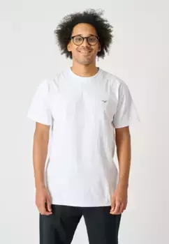 Футболка Cleptomanicx "Ligull Boxy 2", в простом дизайне, белый