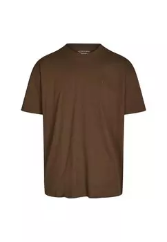 Футболка Cleptomanicx Ligull Oversize, коричневый