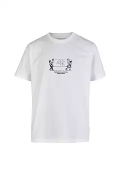 Футболка Cleptomanicx SAFE GLASS, белый