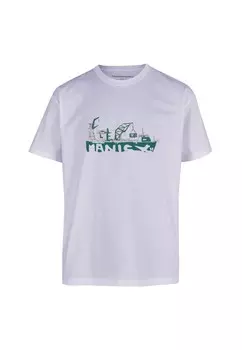 Футболка Cleptomanicx Services, светло-синий