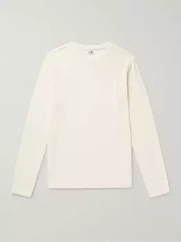 Футболка Clive Waffle-Knit из смеси хлопка и модала NN07, кремовый